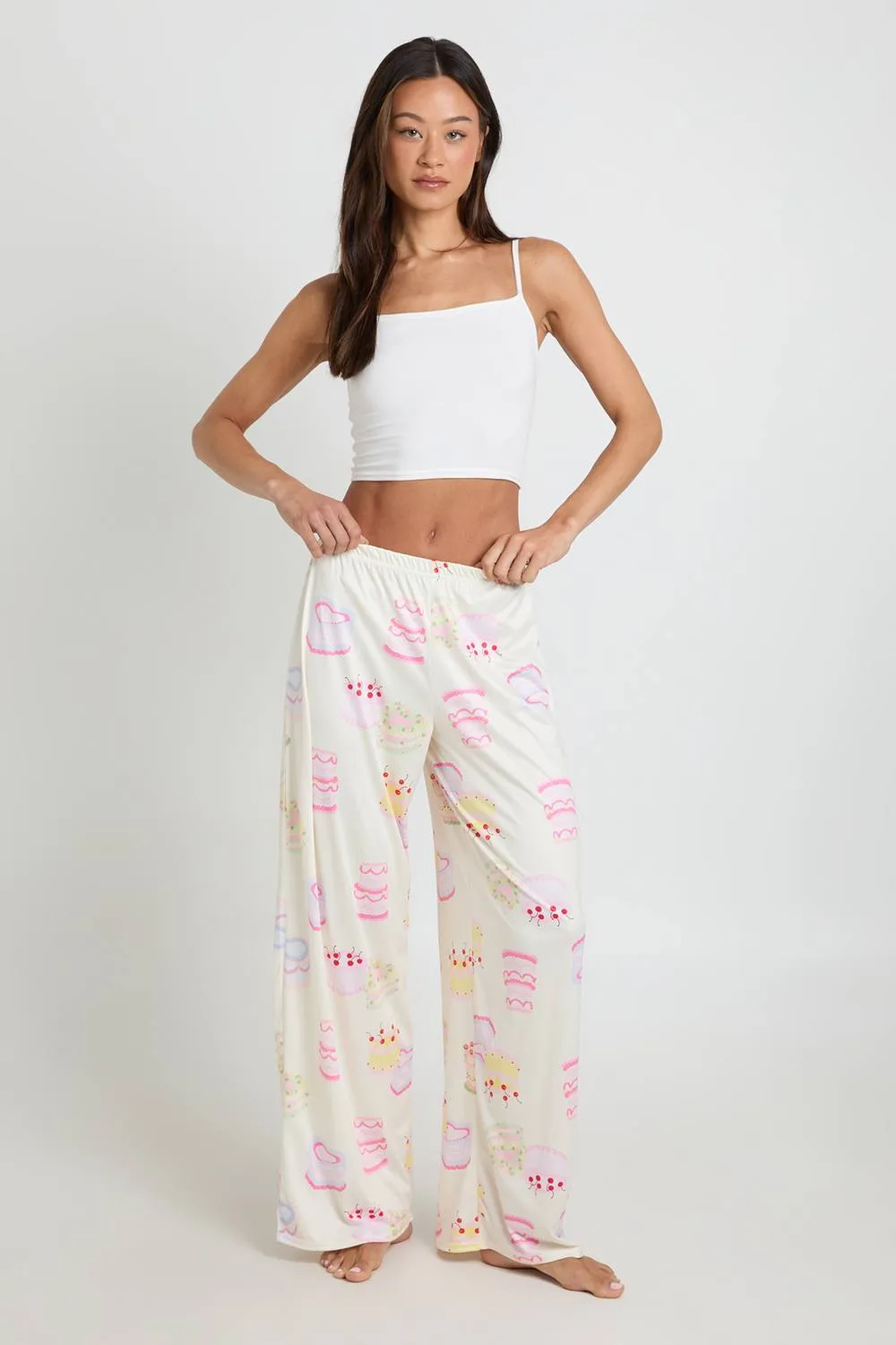 Cake Print Cami & Trouser Pyjama Set by boohoo