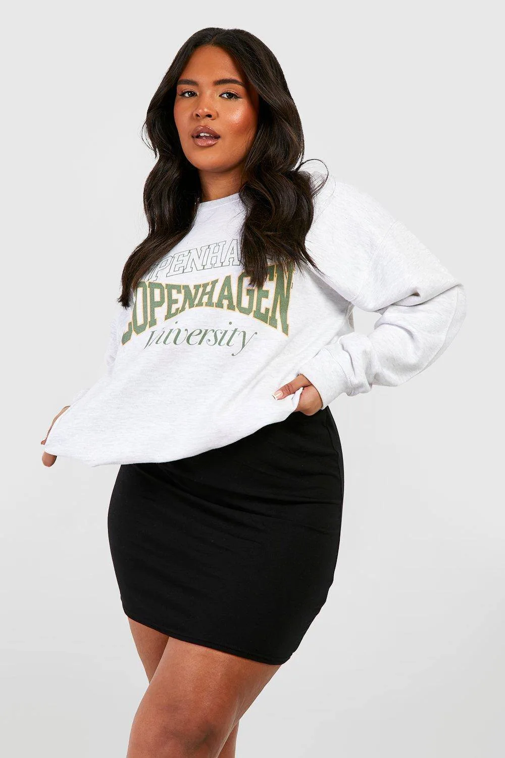 Basic Jersey Mini Skirt by boohoo