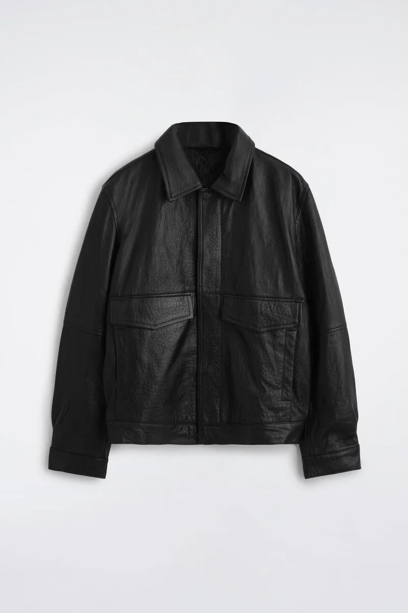 Leather Flight Jacket by COS