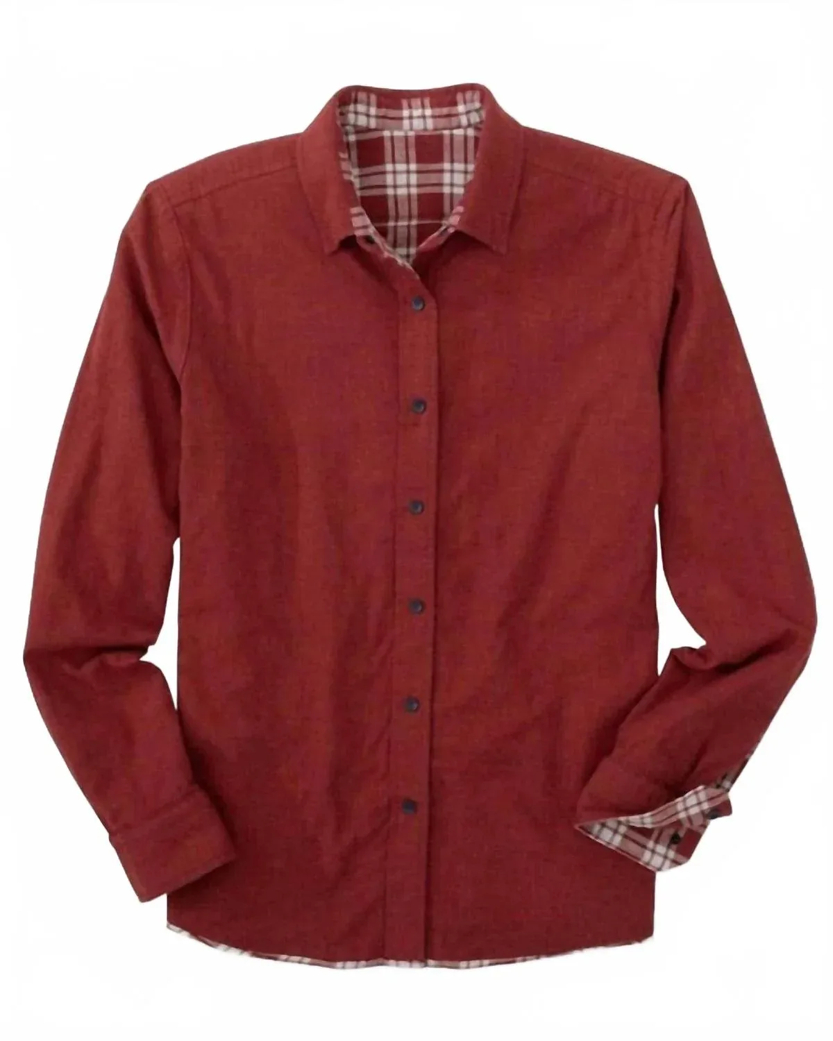 Melbourne Reversible Plaid Sportshirt in Heather Tuscany Red by SOUTHERN TIDE