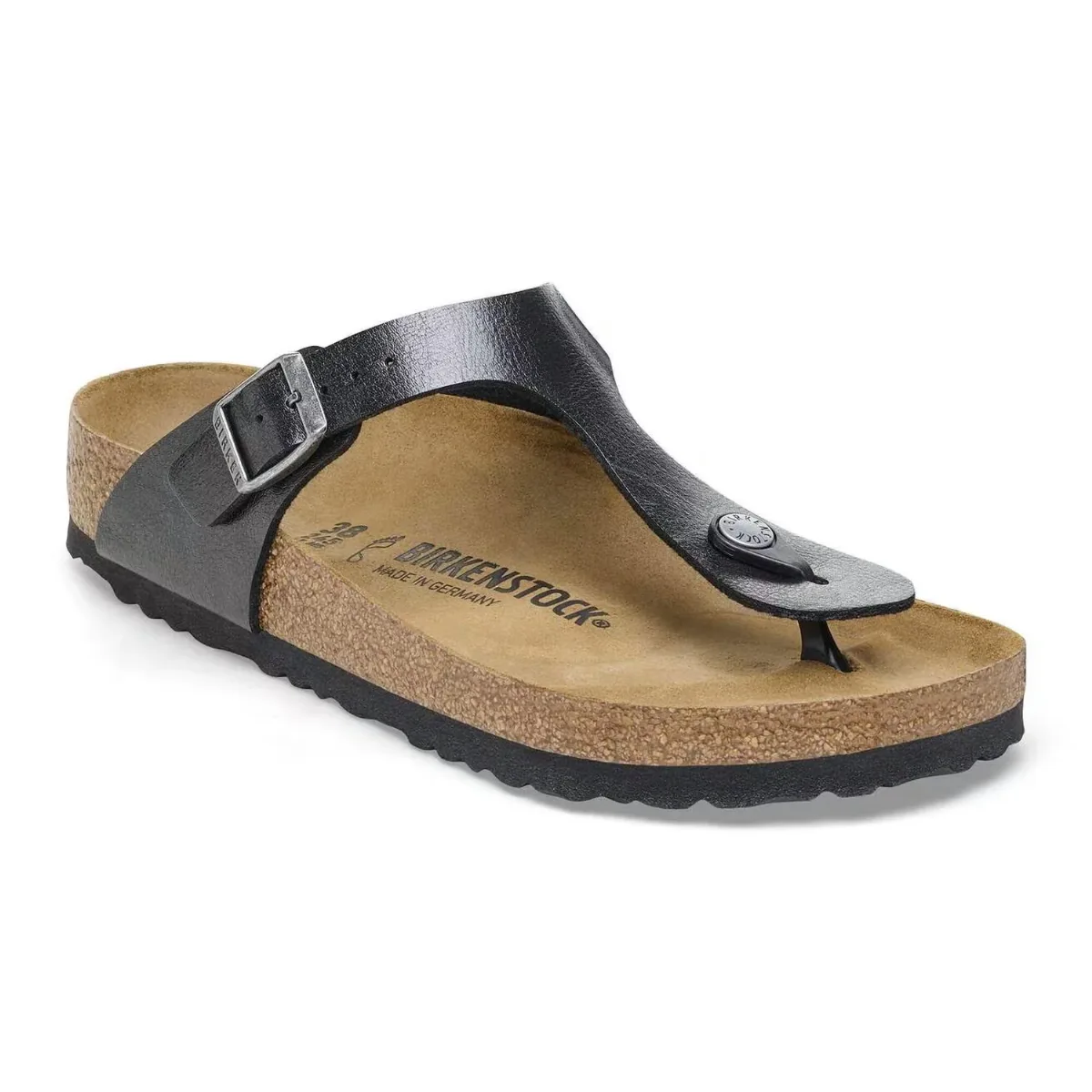 Gizeh Birko-Flor Sandals in Graceful Licorice by Birkenstock