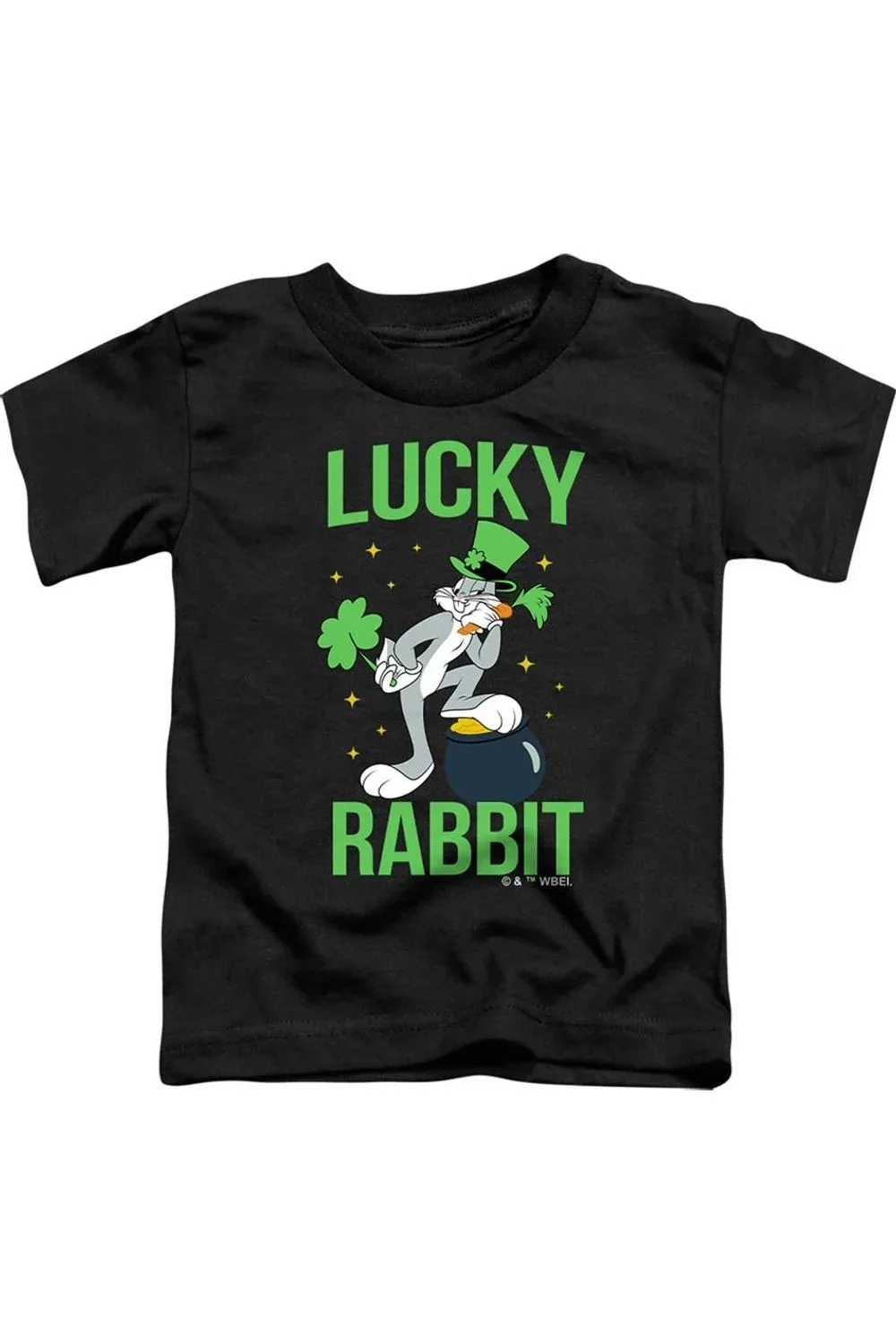 Looney Tunes Bugs Bunny St. Patrick's Lucky Rabbit Short Sleeve Tee by Gildan