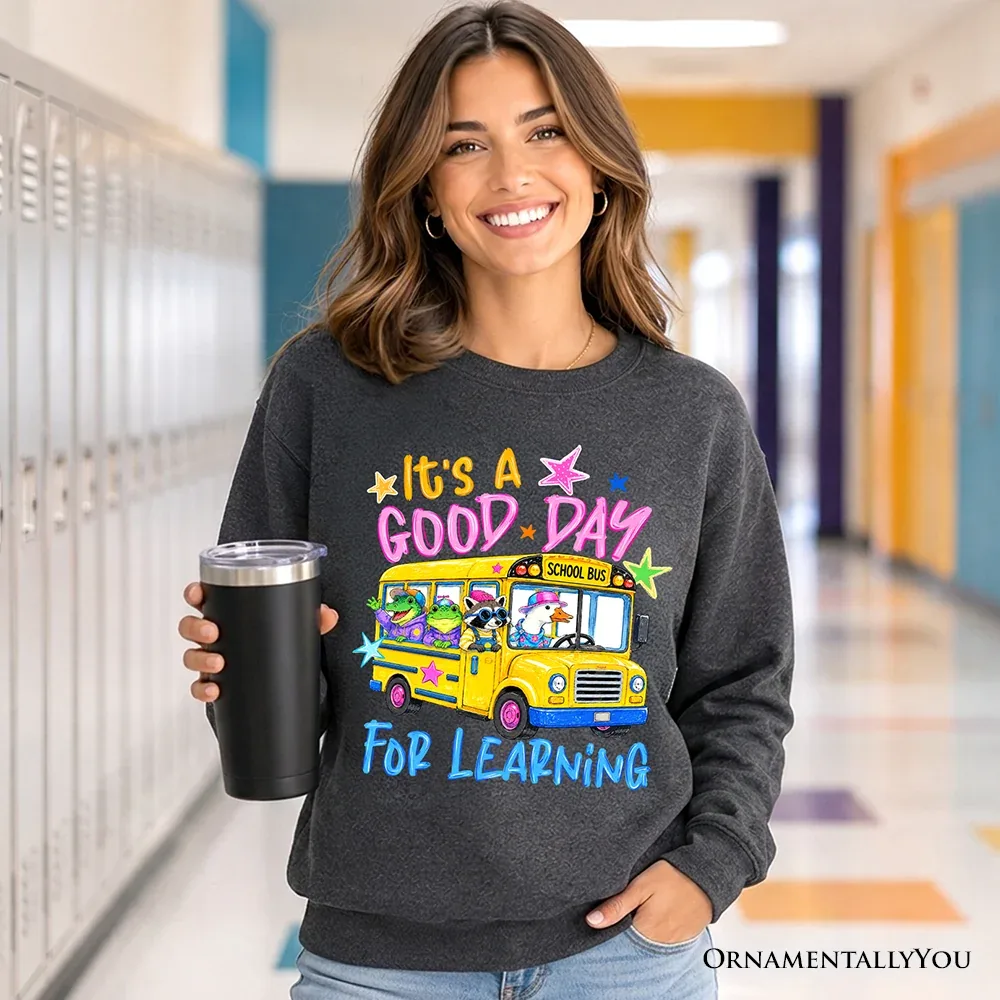 Back to School Learning Quote Sweatshirt by OrnamentallyYou
