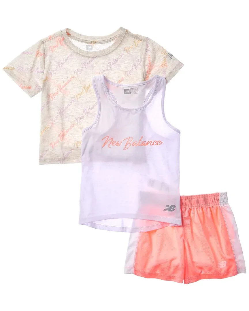 3pc Set T-Shirt, Tank, & Mesh Short Set by New Balance