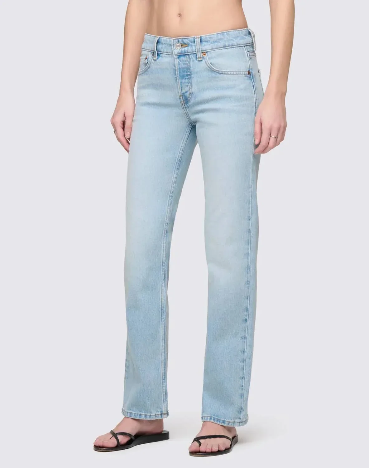 Slim Straight Crop Jean in Silver Springs by REDONE
