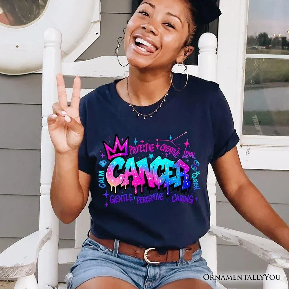 Cancer Zodiac T-Shirt Street Style Astrology Tee by OrnamentallyYou