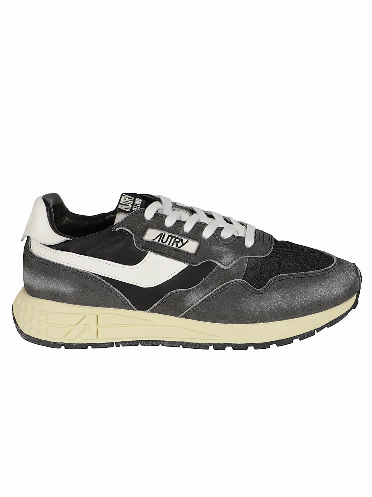 Low-Top Sneakers with Nylon and Suede Cow Leather Composition by Autry