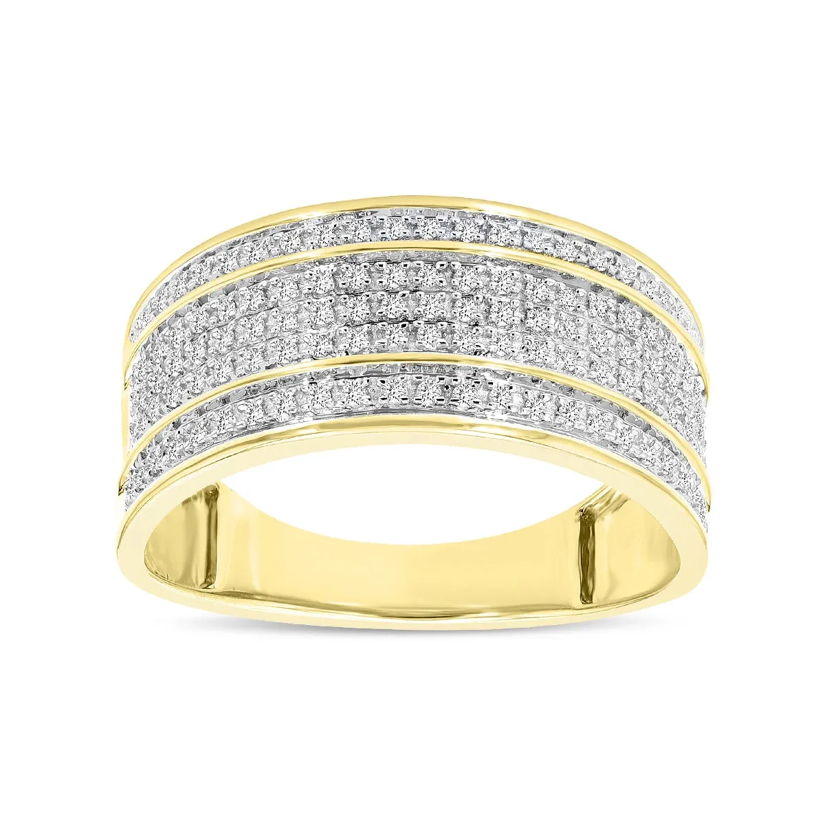 Elysium Diamond Band Ring in 10K Gold by LMJ Fine Jewelry