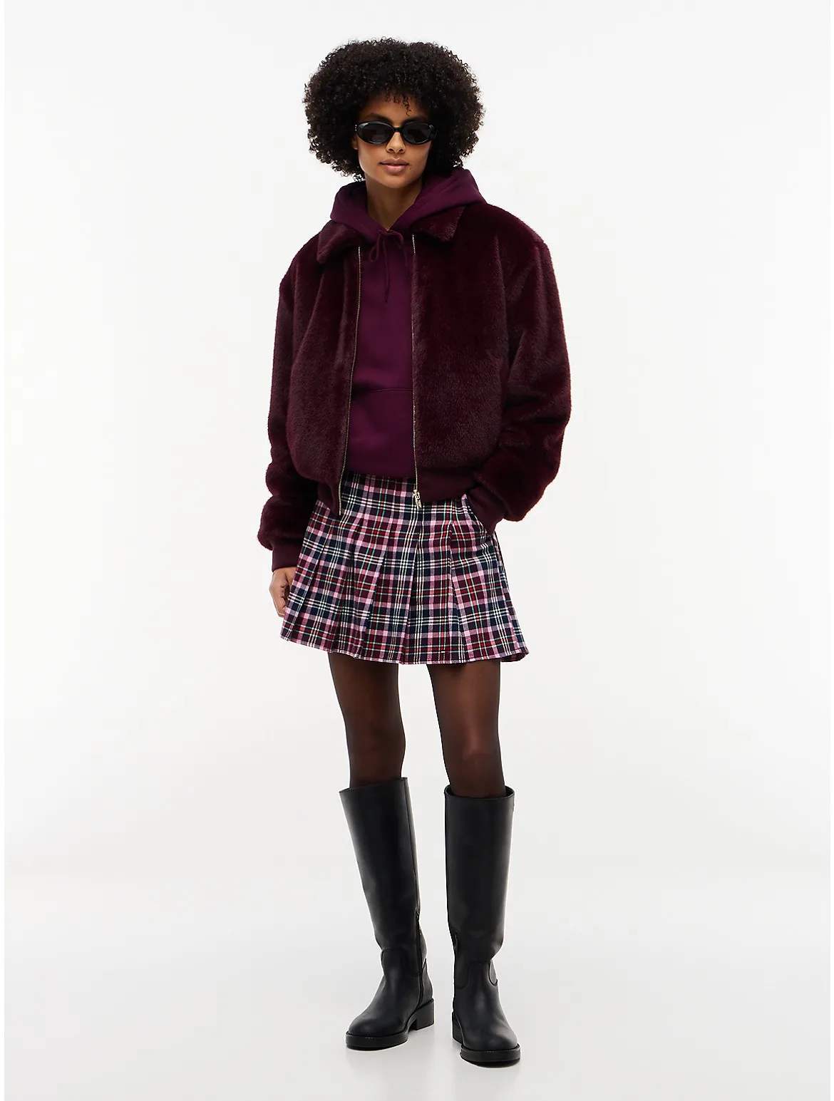 Tommy Jeans Pleated Twill Mini Skirt by Tommy Hilfiger