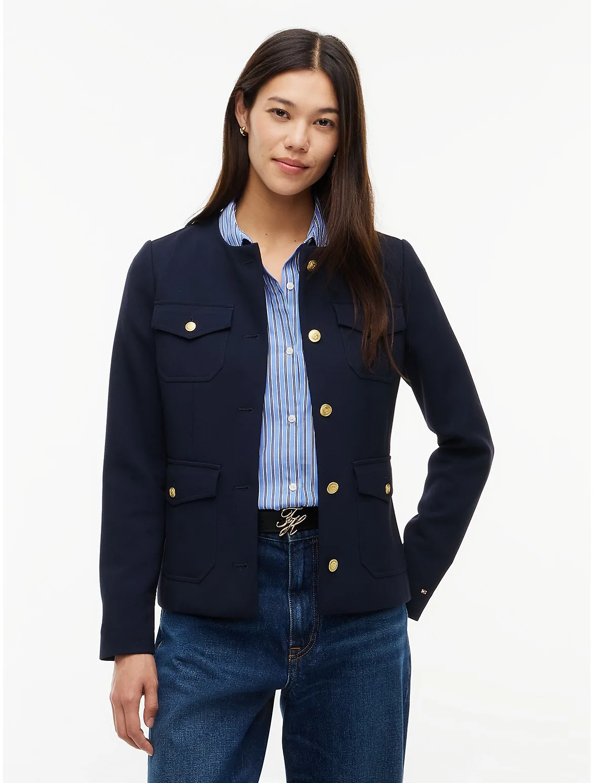 Slim Fit Ponte Multi-Pocket Jacket by Tommy Hilfiger