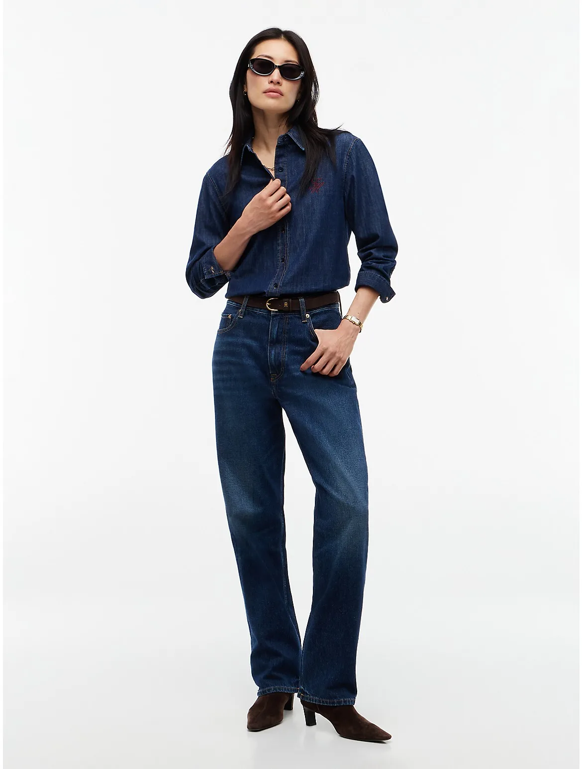 High-Rise Straight Jean by Tommy Hilfiger