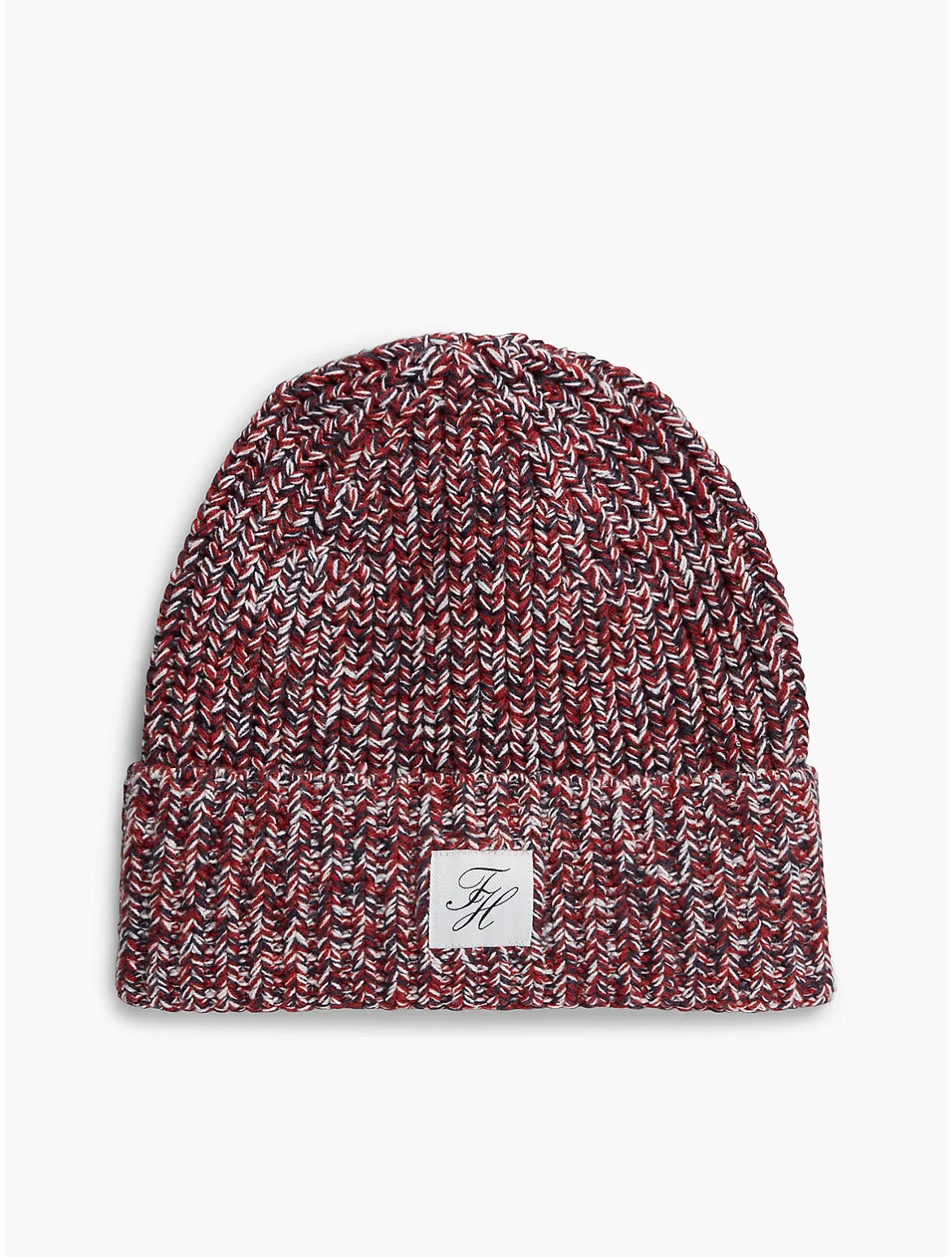 Script Monogram Patch Marled Beanie by Tommy Hilfiger
