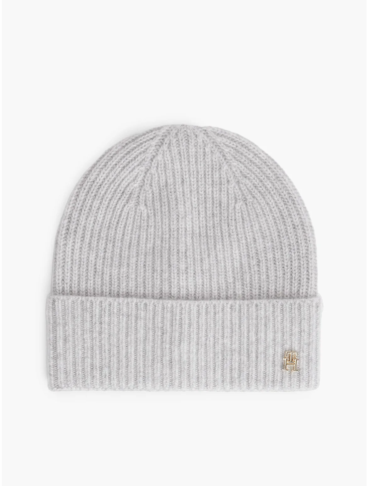 Monogram Hardware Cashmere Beanie by Tommy Hilfiger