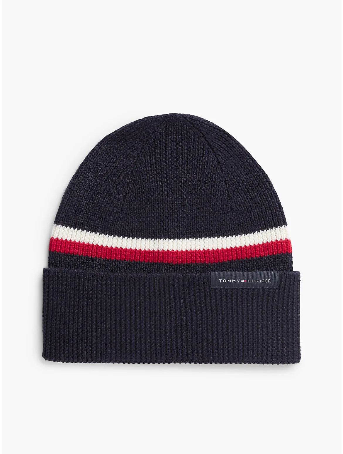 Signature Flag Stripe Wool-Blend Beanie by Tommy Hilfiger