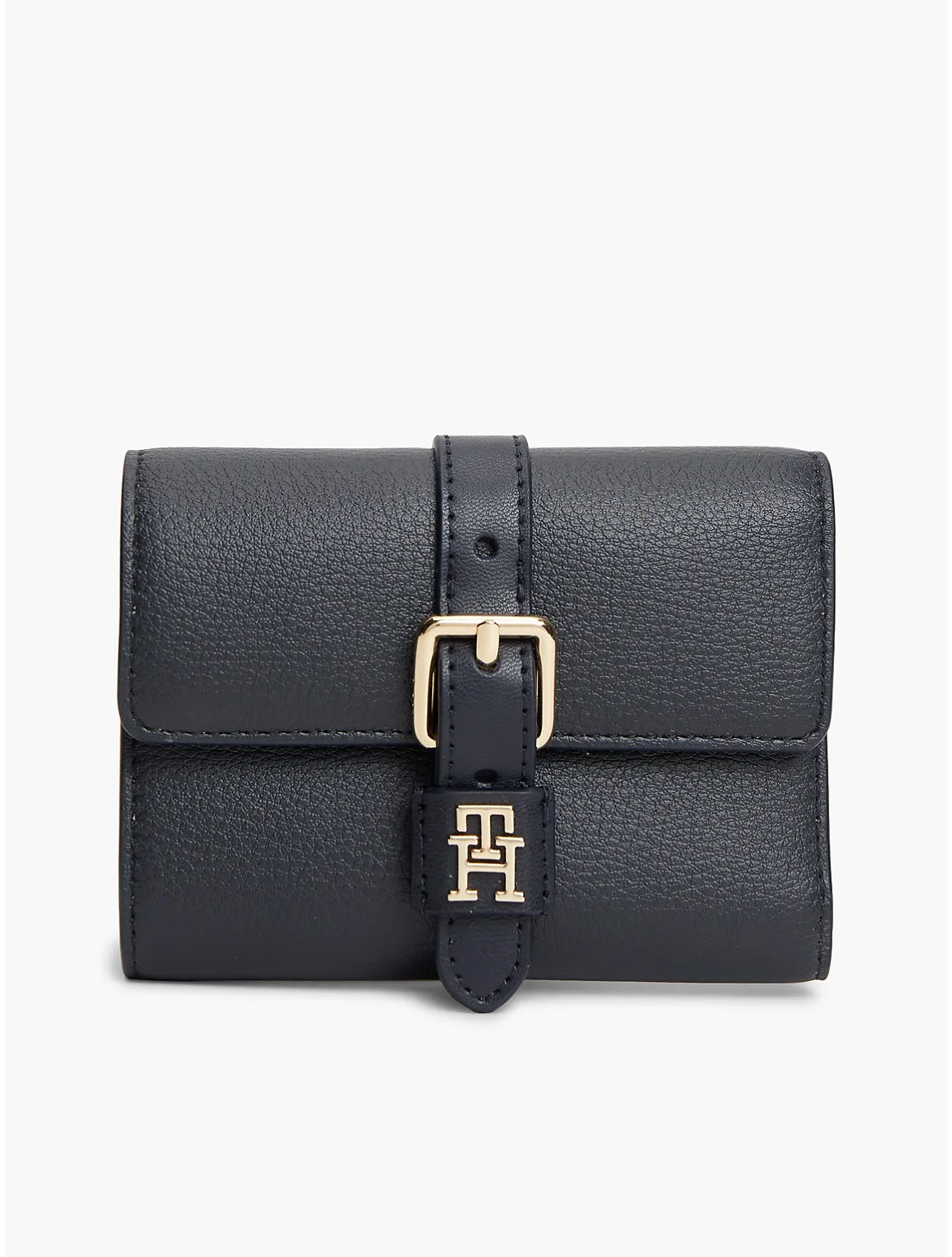 Buckle Monogram Trifold Wallet by Tommy Hilfiger