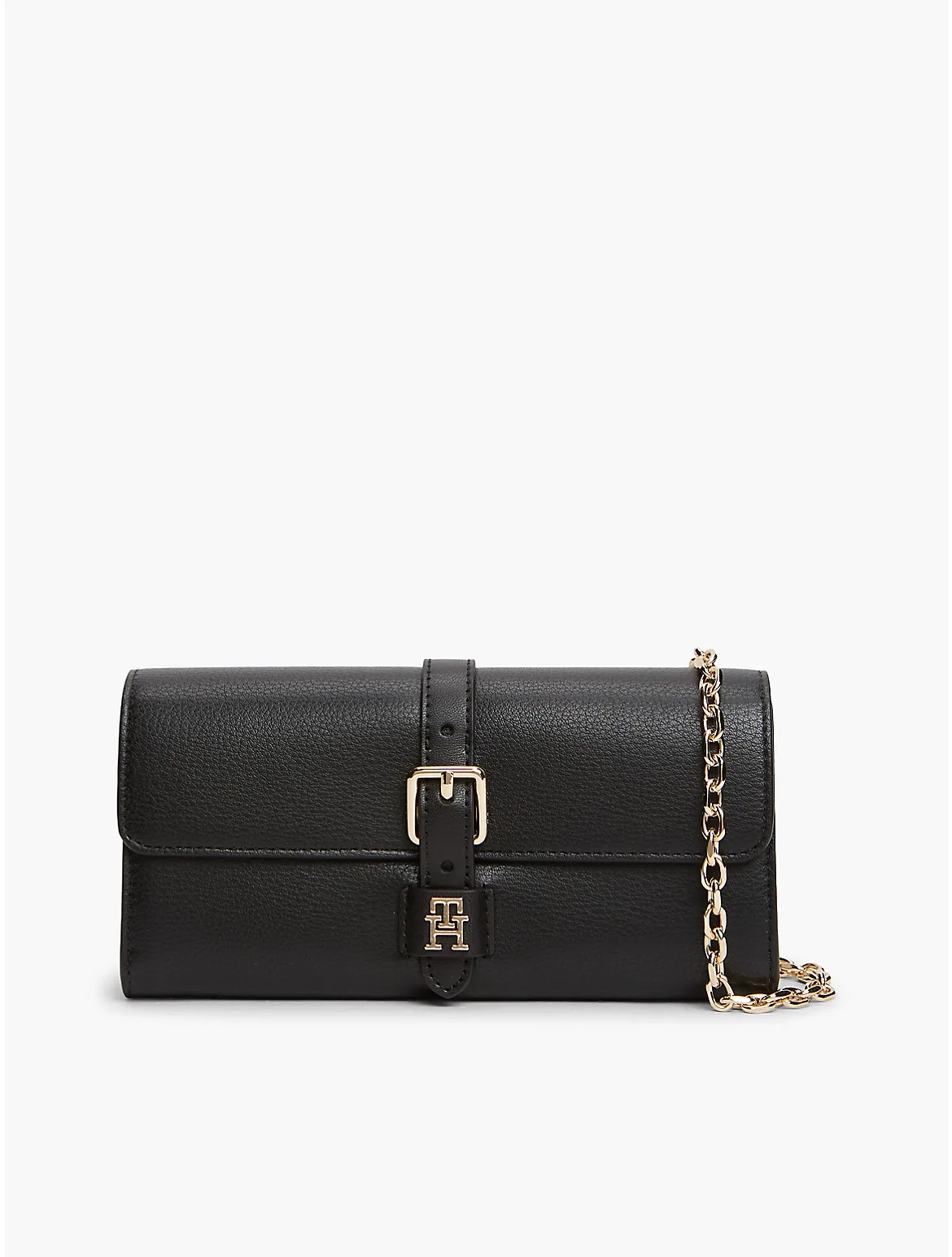 Buckle Monogram Chain Strap Wallet by Tommy Hilfiger