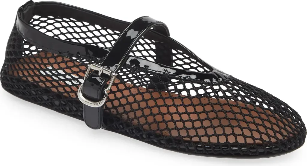 Fishnet Ballerina Flat