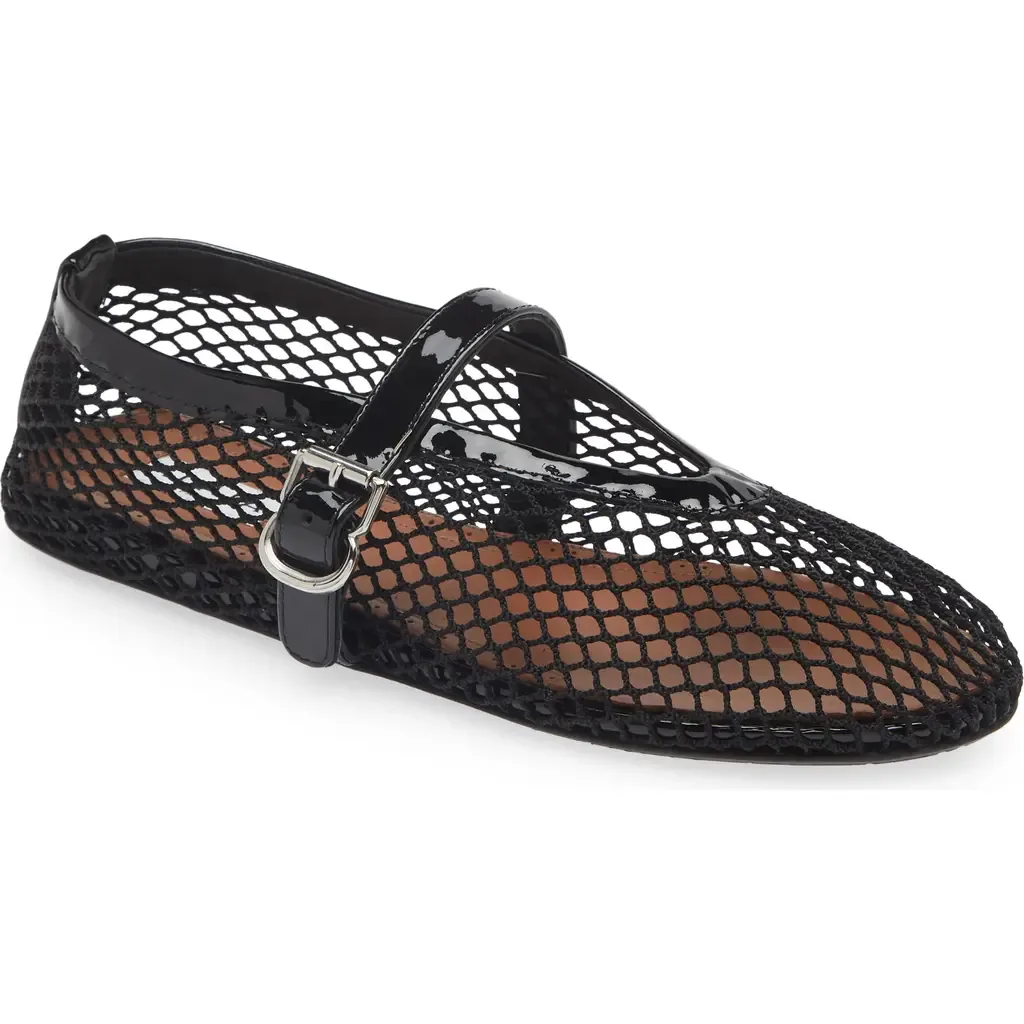 Fishnet Ballerina Flat