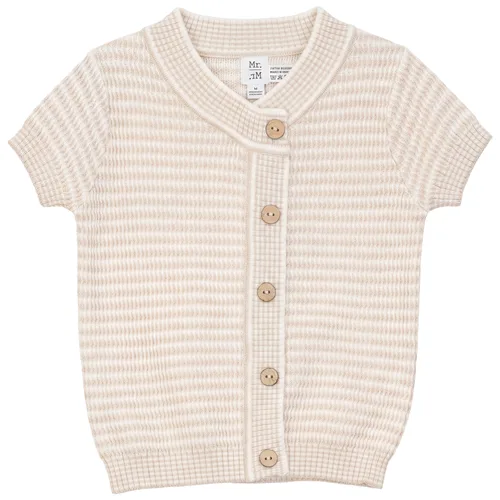 Wrapped Knit Short Sleeve Button Front Sweater by Mr. Mr.