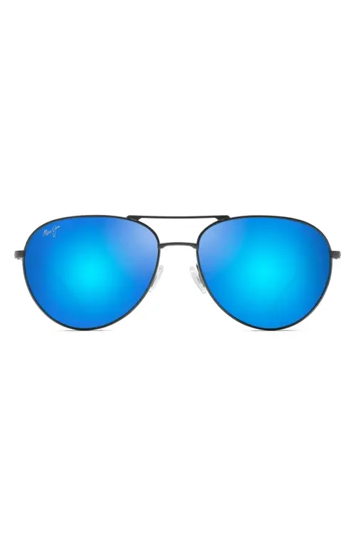 Walaka 57mm PolarizedPlus2® Aviator Sunglasses by Maui Jim
