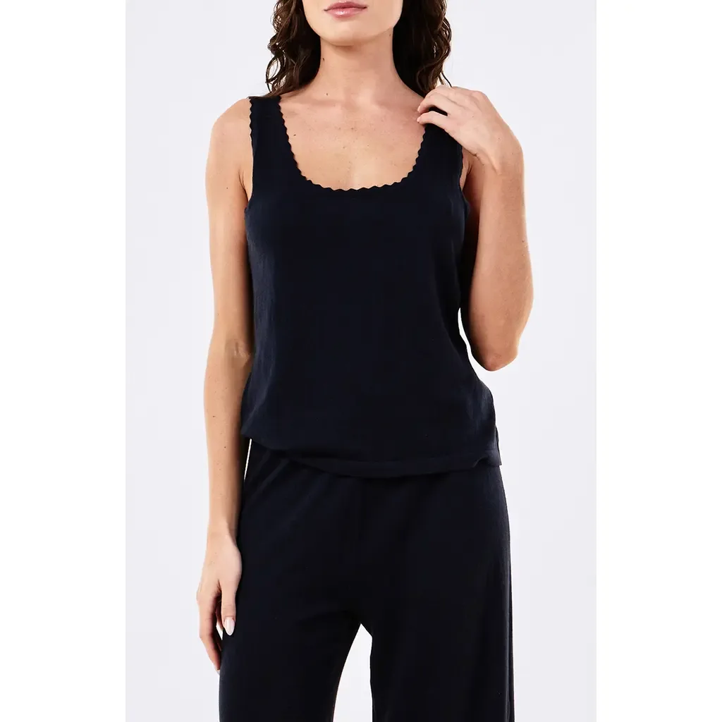 Cotton & Cashmere Fine Knit Tank by Papinelle