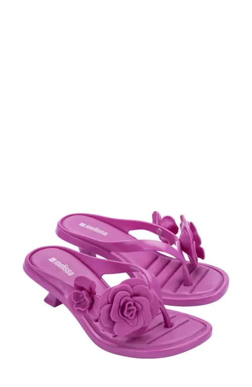 Petals Kitten Heel Flip Flop by Melissa