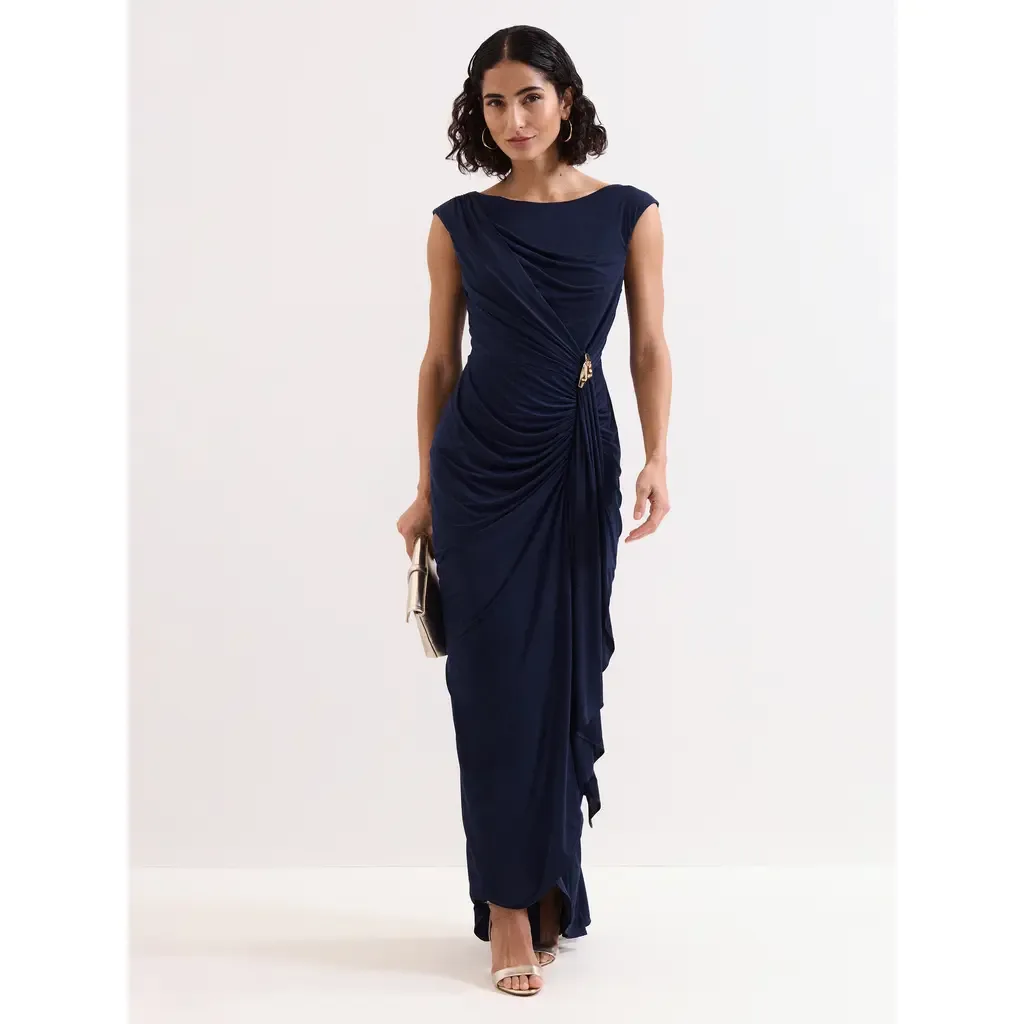 Donna Ruched Detail Maxi Dress by Phase Eight