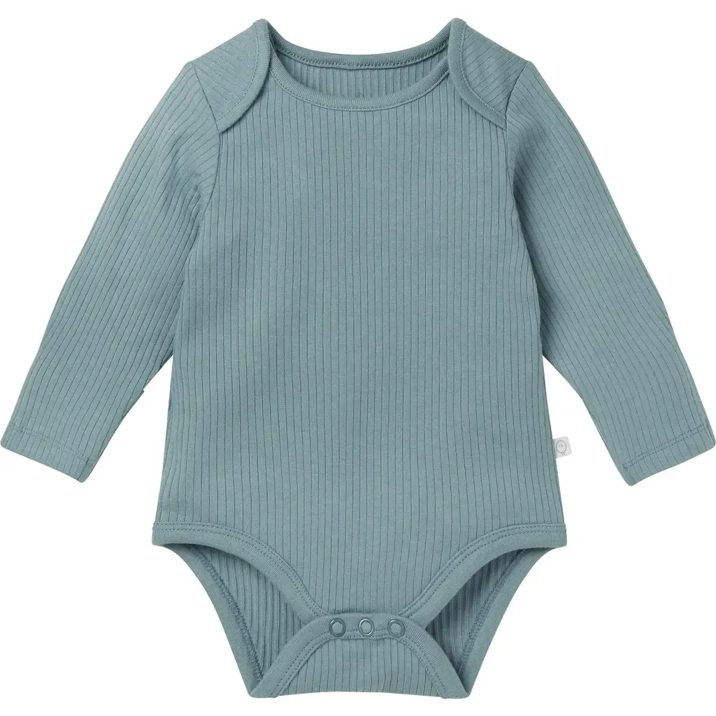 Ribbed Long Sleeve Bodysuit by MORI