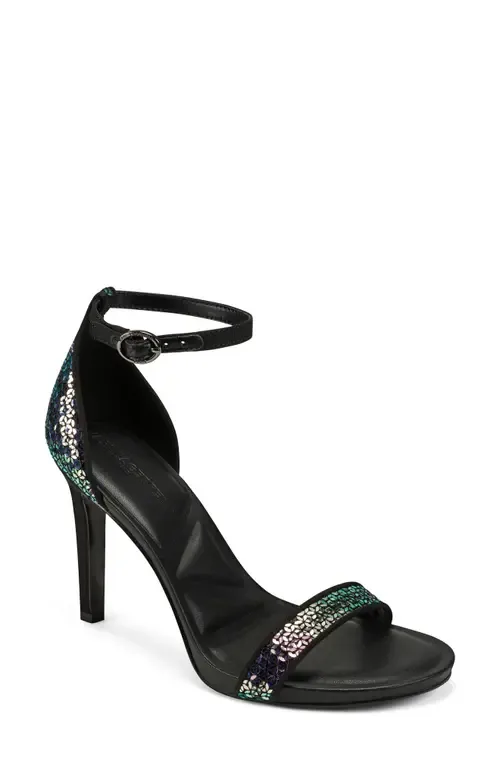 Kenz Sequin Ankle Strap Sandal by KARL LAGERFELD PARIS