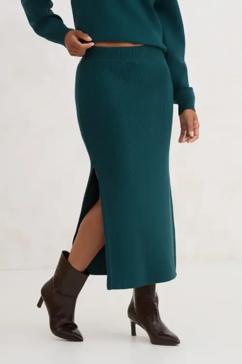 The Rib Sweater Skirt by KADA