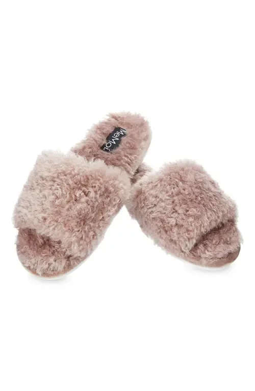 The Jacqueline Plush Faux Fur Slide Slipper by MeMoi