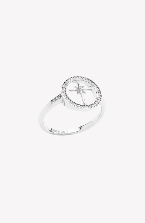 Adoring Star Compass Ring in Sterling Silver by Rizen Jewelry