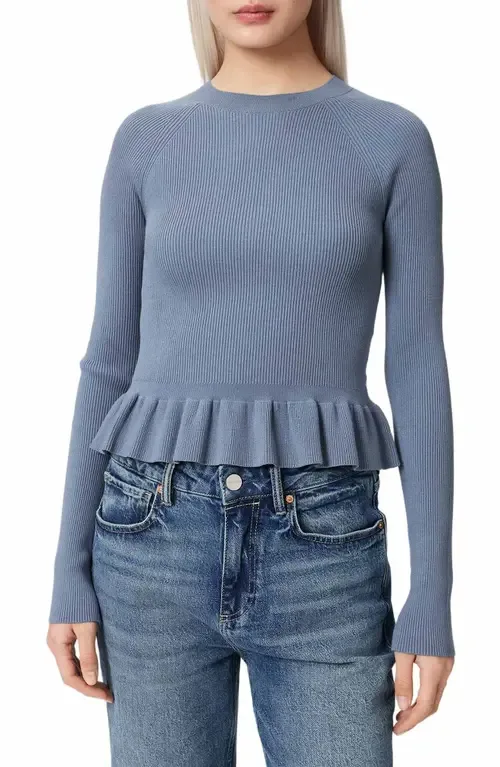 Jas Rib Knit Peplum Sweater by AllSaints