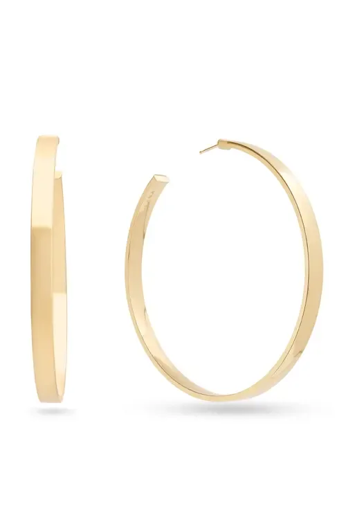 Vanity 14K Gold Hollow Hoop Earrings by LANA