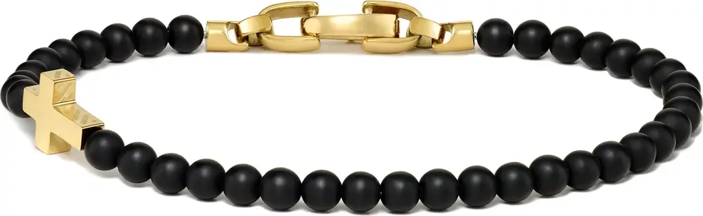 Spiritual Bead Cross Bracelet