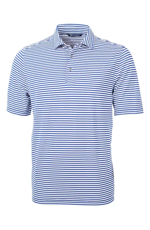 Virtue Piqué Stripe Recycled Blend Polo