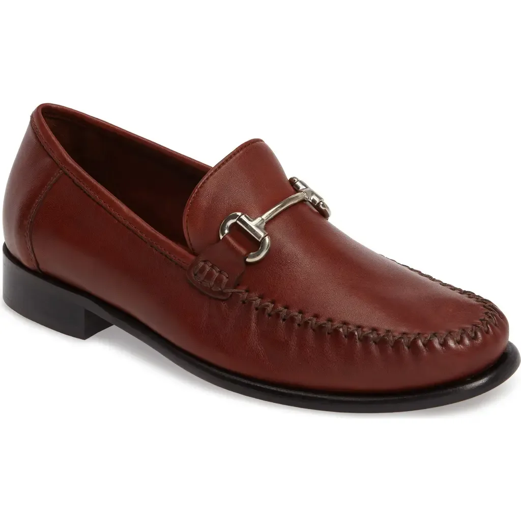 Elton Bit Loafer in Dark Luggage Leather