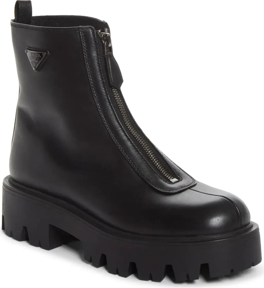 Lug Sole Zip Bootie