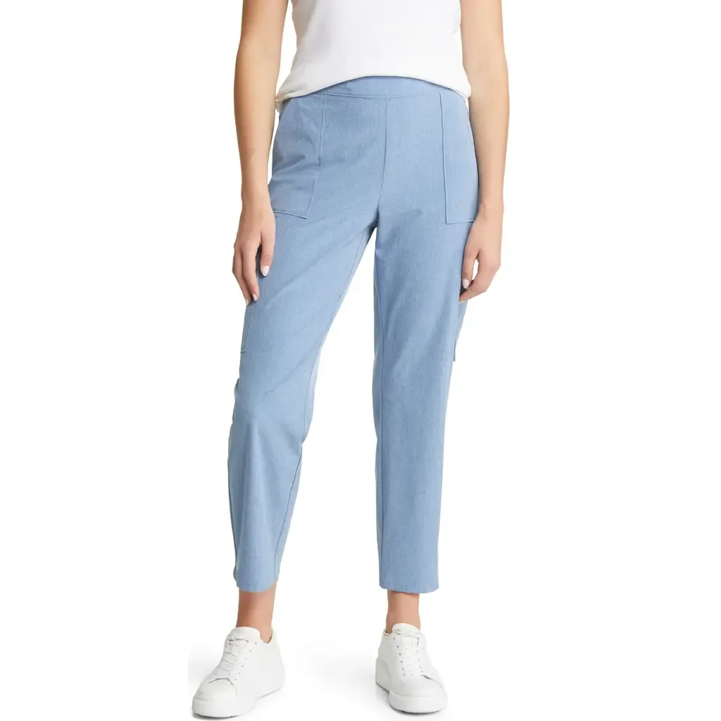 Alicia Chambray Cargo Ankle Pants by Tommy Bahama
