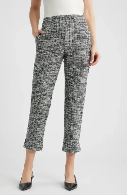 Stretch Bouclé Skimmer Pants by Hue