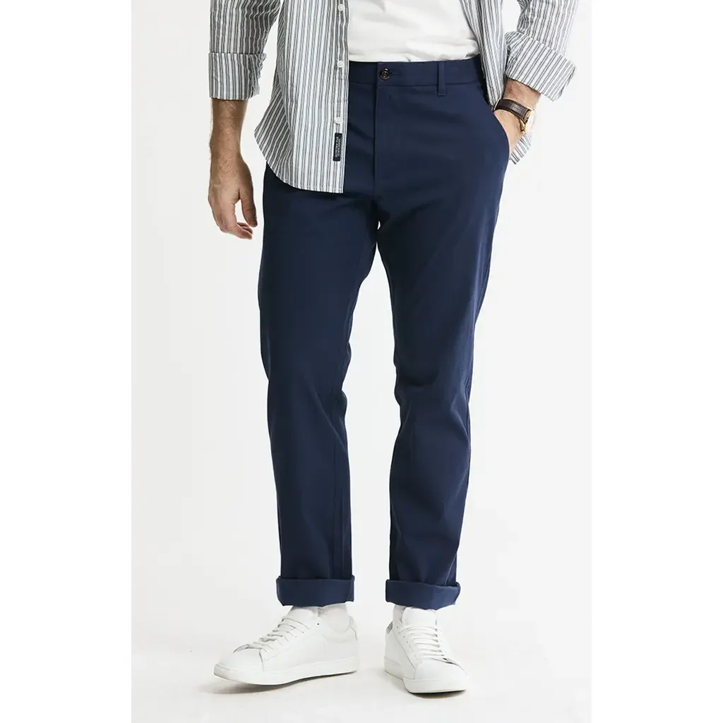 Cotton Silk Blend Stretch Chino Pants by JACHS