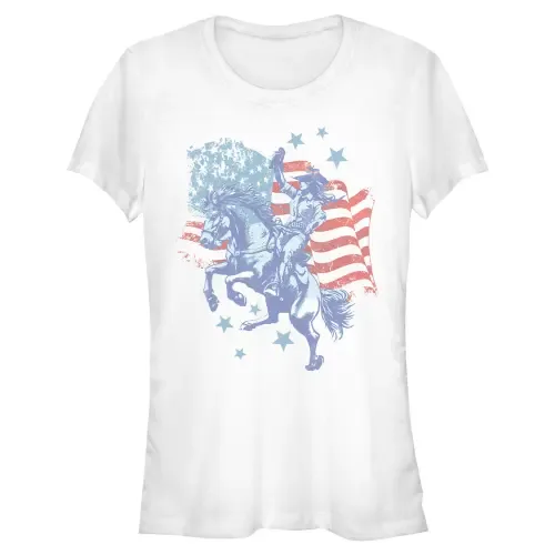 Proud American Cowgirl Short Sleeve Graphic T-Shirt by Lost Gods