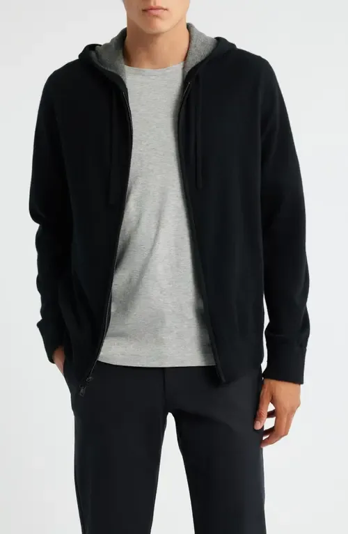 Cashmere Zip Hoodie Sweater by Vince