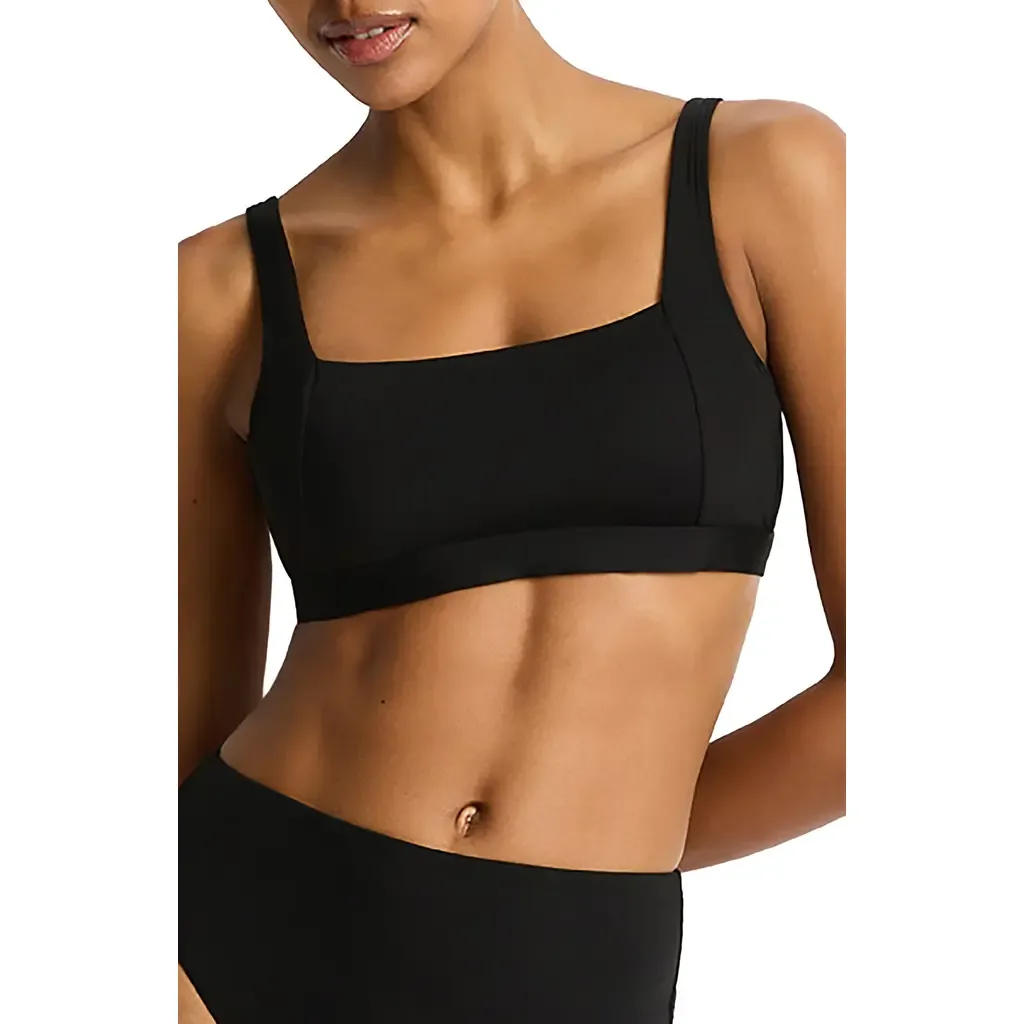 Square Neck Bralette Bikini Top by Sea Level