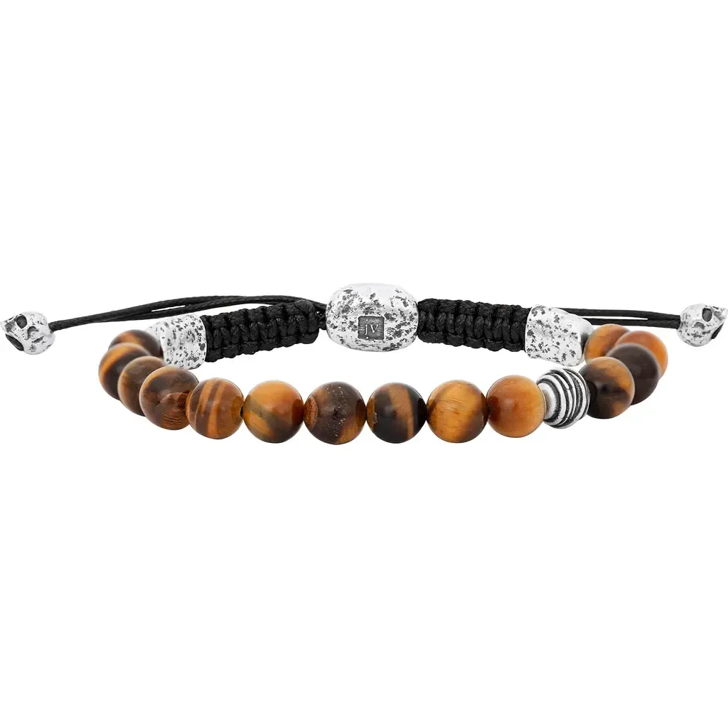 Tiger's Eye Beaded Slider Bracelet by John Varvatos