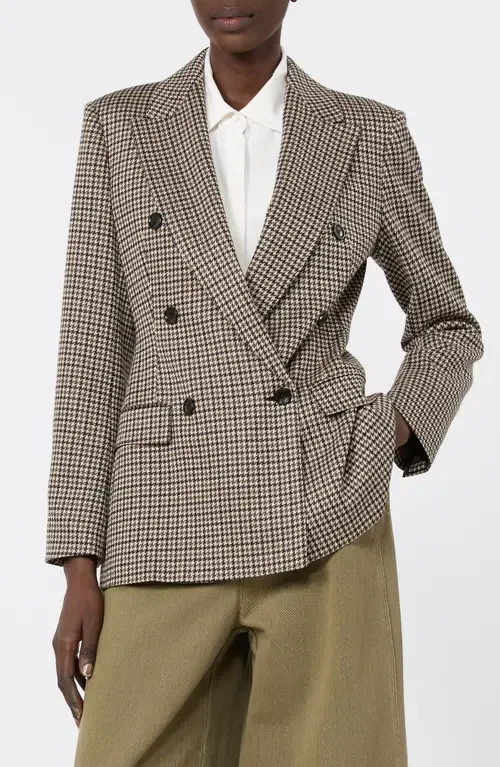 Double Breasted Jacquard Knit Jacket by Max Mara