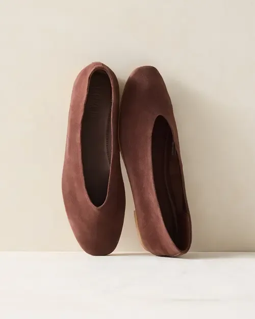 Soft Suede Ballet Flats by Haven Well Within