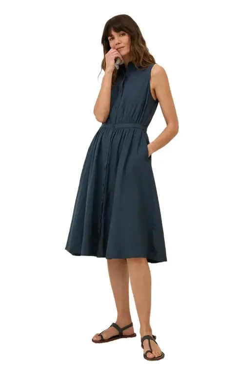 Organic Cotton Sunset Lightweight Cotton Sleeveless Shirtdress by Pact