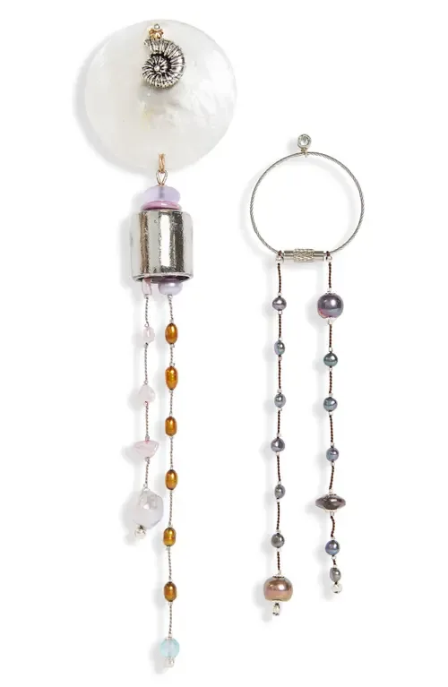 Sanctuary Mismatched Drop Earrings in Fate by Isshi