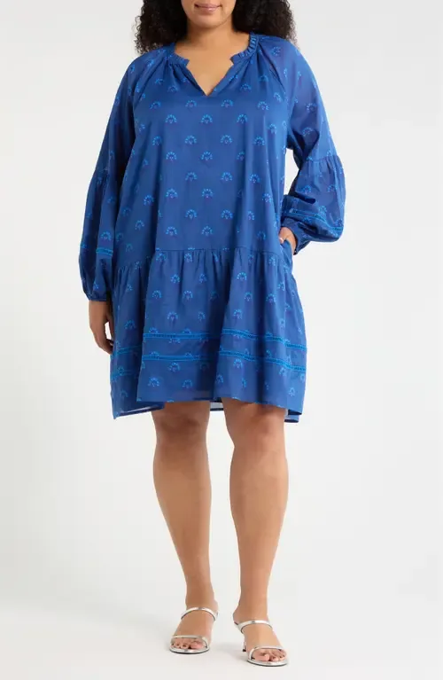 Briza Floral Print Long Sleeve Minidress